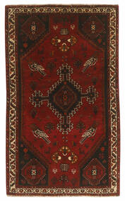  Perzisch Ghashghai Vloerkleed 110X181 Zwart/Donkerrood (Wol, Perzië/Iran