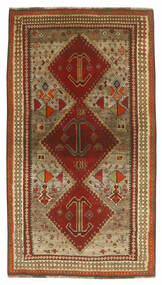  Orientalischer Ghashghai Teppich 109X209 Braun/Dunkelrot Wolle, Persien/Iran