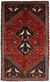  Kashghai Koberec 177X294 Perský Vlněný Černá/Tmavě Červená
