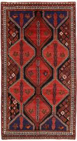  Kashghai 絨毯 155X290 ペルシャ ウール ダークレッド/ブラック 小