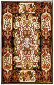 223X354 絨毯 オリエンタル Rose キリム オールド 茶色/ブラック (ウール, モルドバ)