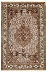  Orientalischer Täbriz Indi Teppich 198X304 Braun/Schwarz Wolle, Indien