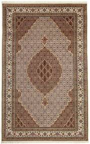  Orientalischer Täbriz Indi Teppich 199X310 Braun/Schwarz Wolle, Indien