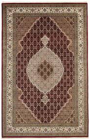 196X303 Täbriz Indi Teppich Orientalischer Braun/Schwarz (Wolle, Indien)