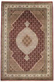  Orientalischer Täbriz Indi Teppich 198X298 Braun/Schwarz Wolle, Indien