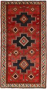 絨毯 ロリ 147X278 ダークレッド/ブラック (ウール, ペルシャ/イラン)