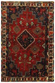 絨毯 ペルシャ Kashghai 176X268 ブラック/ダークレッド (ウール, ペルシャ/イラン)