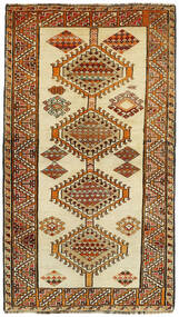 Tapete Oriental Kashghai 107X190 Castanho/Amarelo (Lã, Pérsia/Irão)