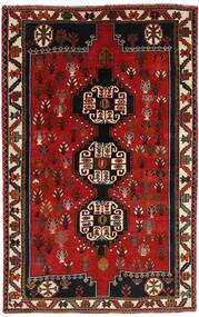  Persisk Kashghai Teppe 151X242 Svart/Mørk Rød (Ull, Persia/Iran)