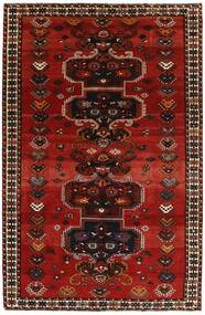  Persialainen Kashghai Matot Matto 164X250 Musta/Tummanpunainen (Villa, Persia/Iran)