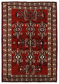 絨毯 ロリ 161X230 ブラック/ダークレッド (ウール, ペルシャ/イラン)