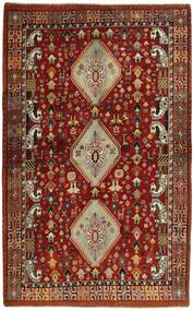165X259 Tappeto Kashghai Orientale Rosso Scuro/Marrone (Lana, Persia/Iran)