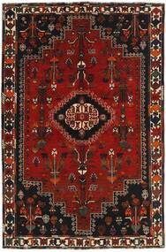 Kashghai Teppich 170X255 Schwarz/Dunkelrot Wolle, Persien/Iran