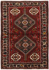  Persialainen Kashghai Matot 117X165 Musta/Tummanpunainen
