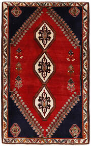  Kashghai 絨毯 108X177 ペルシャ ウール ダークレッド/ブラック 小