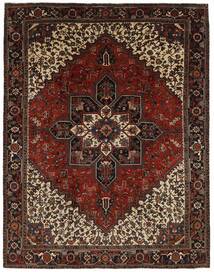  Persischer Heriz Teppich 254X334 Schwarz/Braun Großer (Wolle, Persien/Iran)