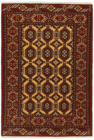 106X154 Dywan Torkaman Fine Orientalny Czarny/Ciemnoczerwony (Wełna, Persja/Iran)