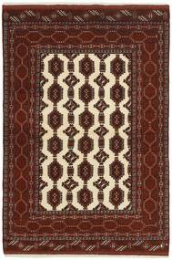  Torkaman Fine Rug 136X198 Persian Wool Black/Brown Small