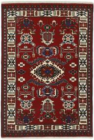 138X200 Χαλι Ανατολής Torkaman Fine Μαύρα/Σκούρο Κόκκινο (Μαλλί, Περσικά/Ιρανικά)