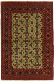  Torkaman Fine Rug 135X197 Persian Wool Black/Dark Red Small