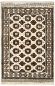 137X204 Torkaman Fine Teppich Orientalischer Schwarz/Gelb (Wolle, Persien/Iran)