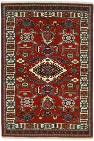 Persisk Torkaman Fine Teppe 142X207 Svart/Mørk Rød (Ull, Persia/Iran)