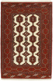 108X157 Torkaman Fine Teppich Orientalischer Dunkelrot/Schwarz (Wolle, Persien/Iran)