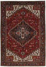  Persischer Heriz Teppich 238X348 Schwarz/Dunkelrot (Wolle, Persien/Iran)
