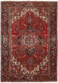 Heriz Teppich 230X331 Dunkelrot/Schwarz Wolle, Persien/Iran
