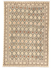  205X298 Kilim Afghan Old Style Rug Orange/Brown Afghanistan Carpetvista