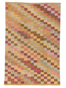  Kilim Modern Rug 193X288 Wool Brown/Orange Carpetvista