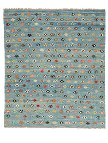 248X295 Kelim Nimbaft Teppich Moderner Dunkeltürkis/Grün (Wolle, Afghanistan) Carpetvista