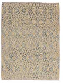 253X341 Kelim Afghan Old Style Vloerkleed Oosters Oranje/Donkergrijs Groot (Wol, Afghanistan) Carpetvista