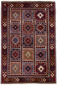 101X150 Tapete Yalameh Oriental Preto/Vermelho Escuro (Lã, Pérsia/Irão)