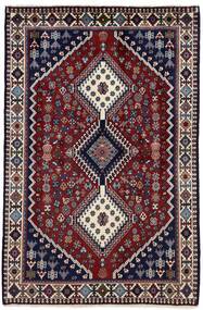 102X157 Tapete Yalameh Oriental Preto/Vermelho Escuro (Lã, Pérsia/Irão)