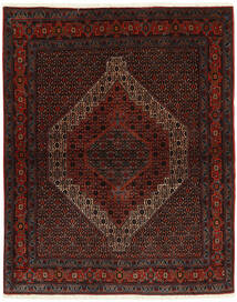  Perzisch Seneh Vloerkleed 126X156 Zwart/Donkerrood