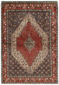 Seneh Rug Rug 122X175 Black/Brown Wool, Persia/Iran