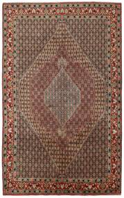 絨毯 ペルシャ Seneh 196X318 茶色/ブラック (ウール, ペルシャ/イラン)