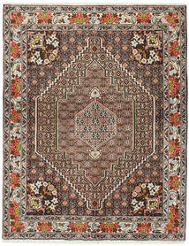 115X147 絨毯 オリエンタル Seneh 茶色/ブラック (ウール, ペルシャ/イラン)