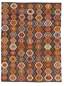  Kelim Afghan Old Style Matot 254X339 Villamatto Ruskea/Musta Suuri Matto 
