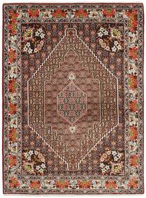 Seneh Teppich 120X160 Braun/Schwarz Wolle, Persien/Iran