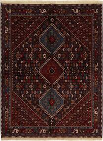152X198 Yalameh Vloerkleed Oosters Zwart/Bruin (Wol, Perzië/Iran)