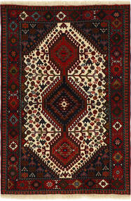 102X150 Medaillon Klein Yalameh Teppich Wolle