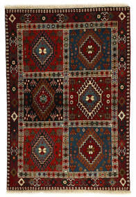  100X145 Medaillon Klein Yalameh Teppich Wolle