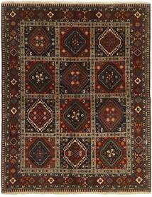  Persischer Yalameh Teppich 153X193 Schwarz/Braun (Wolle, Persien/Iran)
