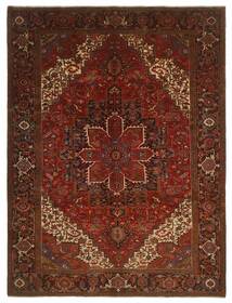 絨毯 オリエンタル ヘリーズ 300X396 ブラック/ダークレッド 大きな (ウール, ペルシャ/イラン)