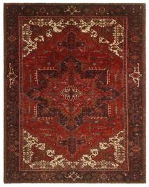 絨毯 オリエンタル ヘリーズ 308X386 ブラック/ダークレッド 大きな (ウール, ペルシャ/イラン)
