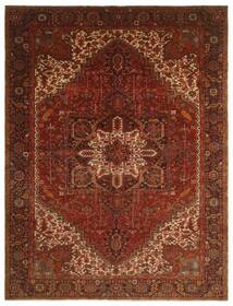 310X401 Heriz Teppich Orientalischer Dunkelrot/Schwarz Großer (Wolle, Persien/Iran)