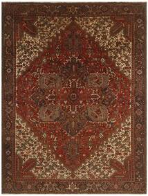 絨毯 オリエンタル ヘリーズ 290X378 ブラック/茶色 大きな (ウール, ペルシャ/イラン)