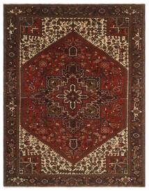  Persischer Heriz Teppich 261X337 Schwarz/Braun Großer (Wolle, Persien/Iran)